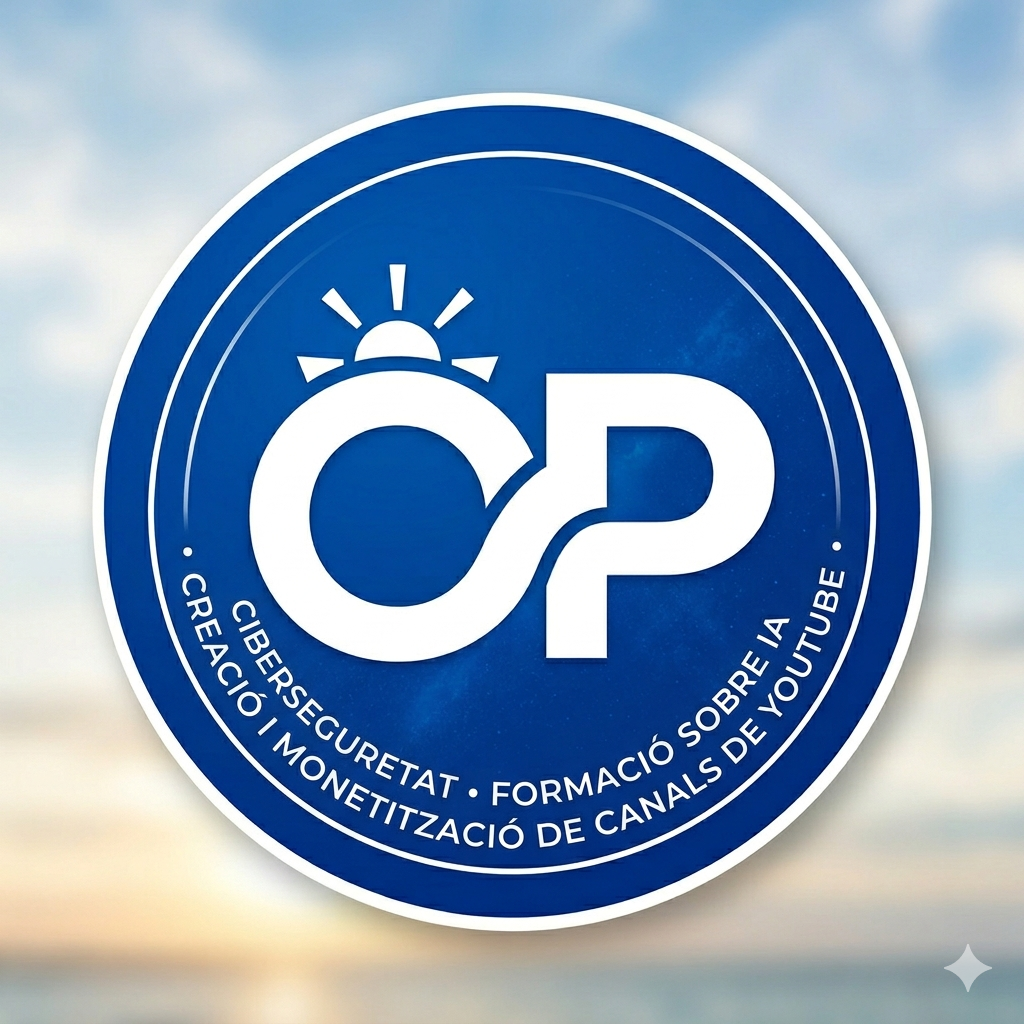 Logotip d'Optimítzia amb monograma OP i text